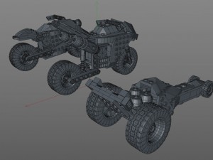 lego motorcycles pack 2 3D मॉडल