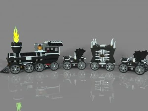 monstro do trem lego Modelo 3D