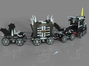 lego train monster 3Dモデル
