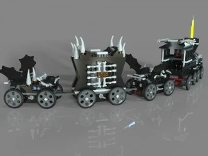 monstro do trem lego Modelo 3D