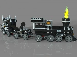 monstro do trem lego Modelo 3D
