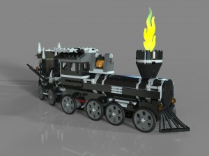 lego train monster 3Dモデル