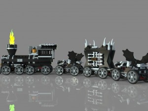 lego train monster 3Dモデル
