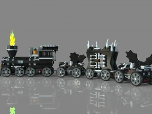 monstro do trem lego Modelo 3D