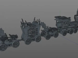 monstro do trem lego Modelo 3D