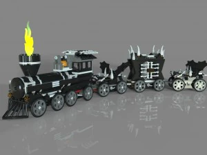 monstro do trem lego Modelo 3D