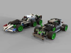 lego araba yarışı 3D Model