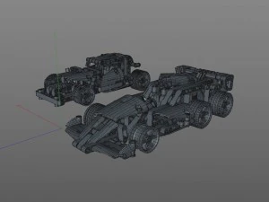 lego cars racing 3D Model