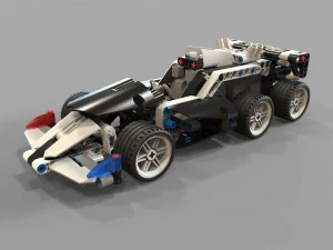 lego cars racing 3D Model