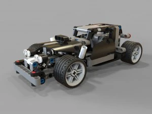 lego cars racing 3D Model