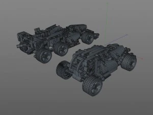 lego cars racing 3D Model