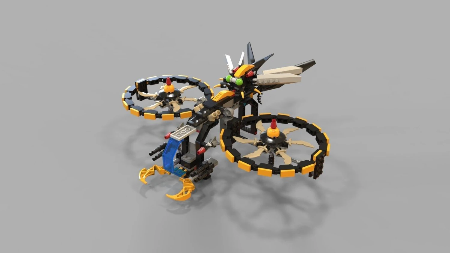 lego copter game 3D Model .c4d .max .obj .3ds .fbx .stl .blend 