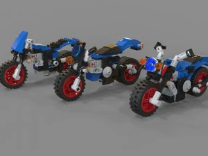 lego motosiklet paketi 3D Model
