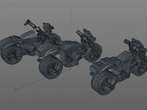 lego motorcycles pack 3D Model