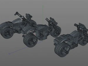 lego motorcycles pack 3D Model