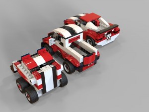 lego cars pack 2 3Dモデル