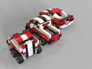 lego cars pack 2 3D Model