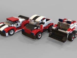 lego cars pack 2 3Dモデル