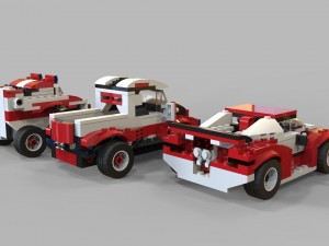lego cars pack 2 3Dモデル