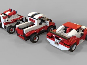 lego cars pack 2 3Dモデル
