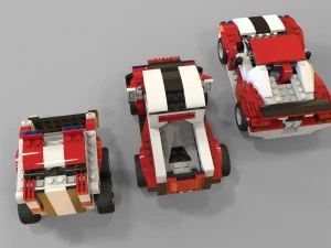 lego cars pack 2 3D Model