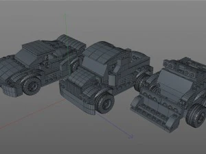 lego cars pack 2 3D Model