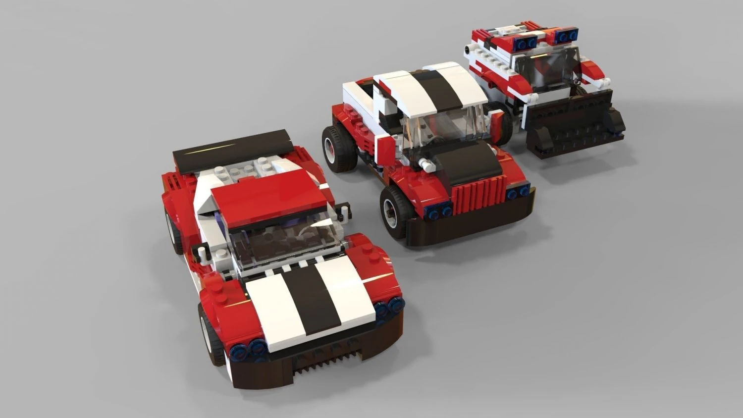 lego cars pack 2 3D Model .c4d .max .obj .3ds .fbx .stl .blend