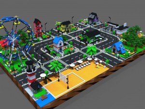 lego city game Modèle 3D
