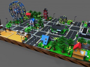 lego city game Model 3D