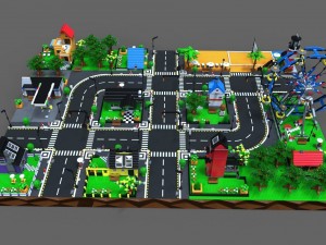 lego city game Model 3D