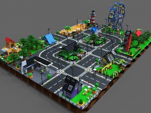 lego city game Model 3D
