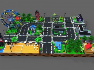 lego city game Model 3D