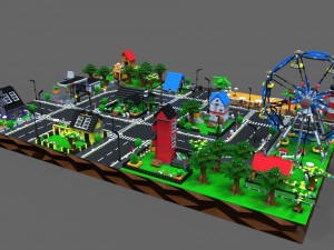 lego city game Model 3D