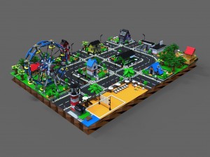 lego city game Model 3D