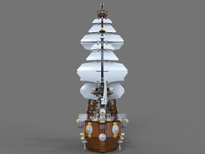 lego ship air 3D Model
