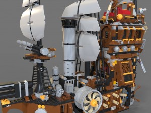 lego ship air 3D Model