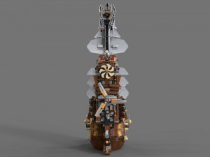 lego ship air 3D Model