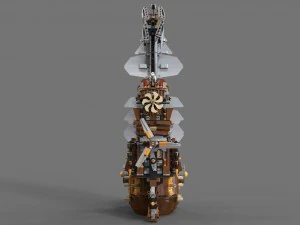 lego ship air 3D Model