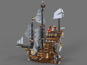 lego ship air 3D Model