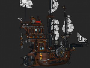 lego ship air 3D Model
