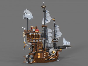 lego ship air 3D Model