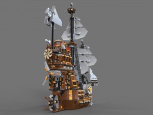lego ship air 3D Model