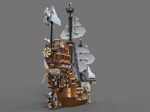 lego ship air 3D Model