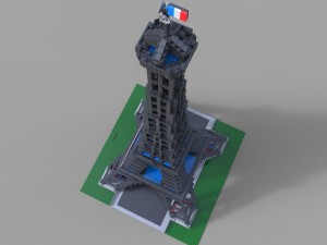 lego tower eifel Modèle 3D
