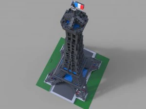 lego tower eifel 3D Model