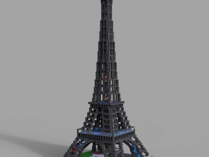 lego tower eifel Modèle 3D
