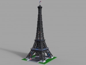 lego tower eifel Modèle 3D