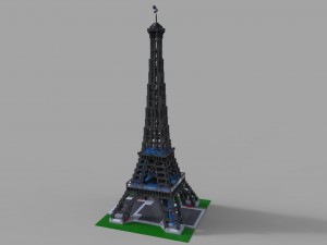 lego tower eifel Modèle 3D