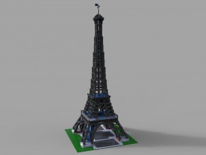 lego tower eifel Modèle 3D