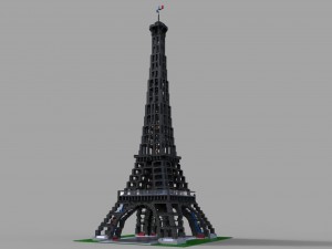 lego tower eifel Modèle 3D